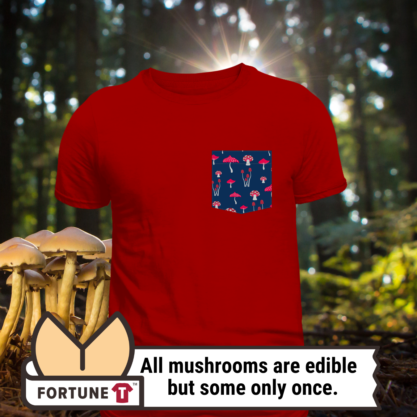 Mushroom pocket tshirt